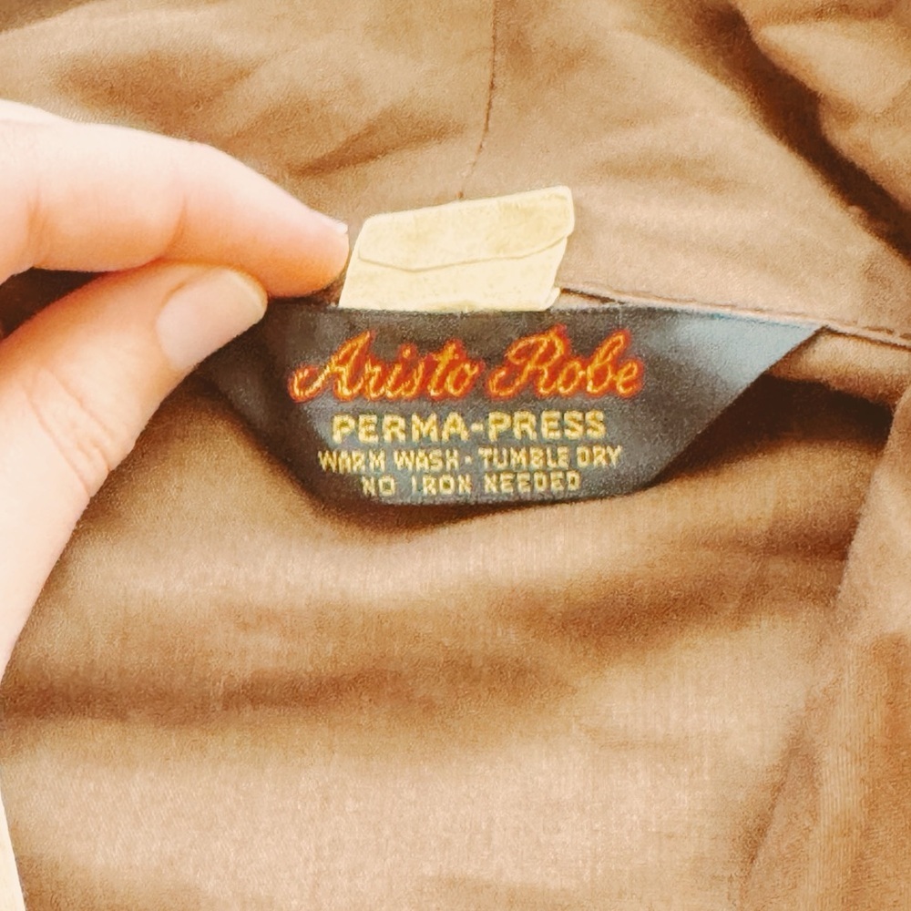 Aristo Robe, Men's Vintage High Quality Brown Robe - Picture 3 of 4